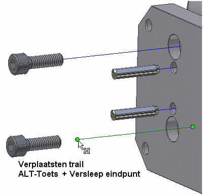 Inventor Tip: Inkorten of verlengen van een Trail in een Presentration File