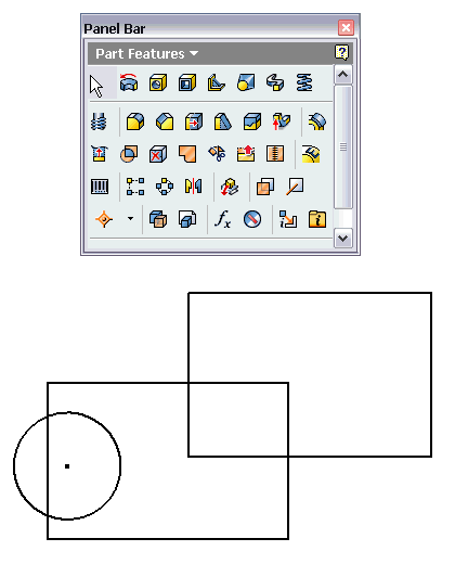 Inventor Tip: Selecteren van overlappende schetsen