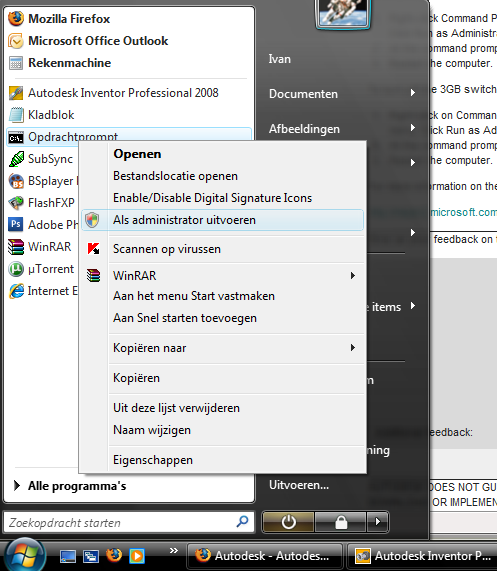 /3Gb switch voor Windows Vista